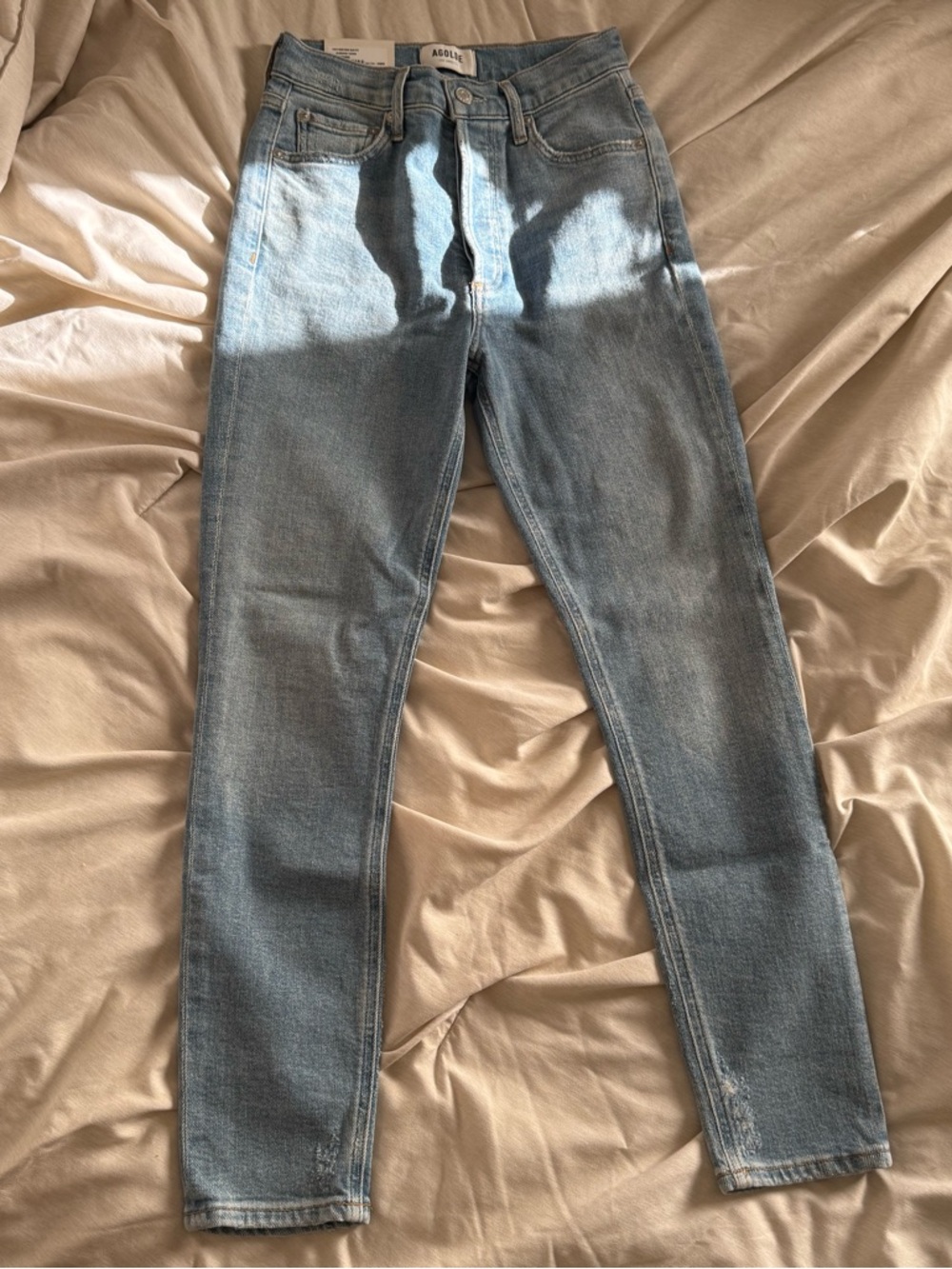 AGOLDE Nico High Rise Stretch Slim Ankle Skinny Jeans in Embark